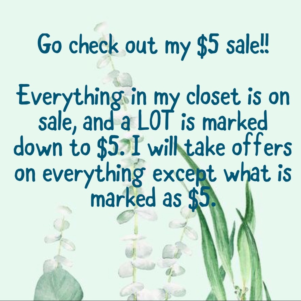 $5 Dollar Sale!